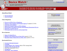 Tablet Screenshot of devicewatch.org